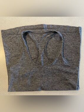lululemon athletica Heathered Charcoal Gray Racerback Tank